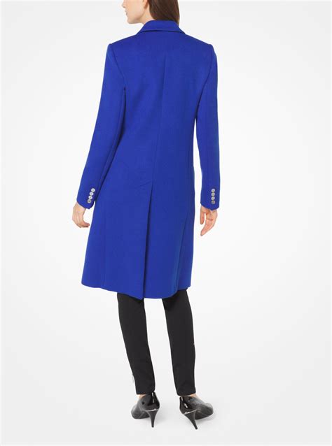 michael kors royal blue peacoat|Michael Kors wool winter coats.